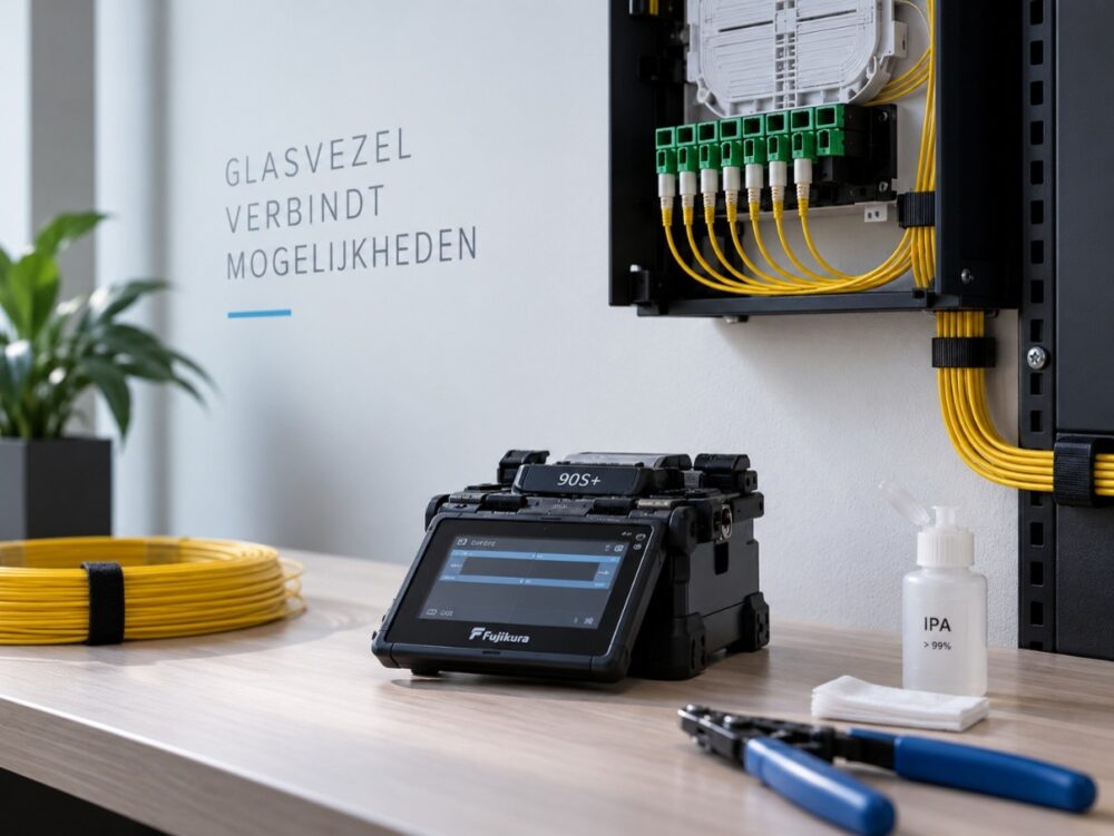 Aanleg van glasvezelverbindingen